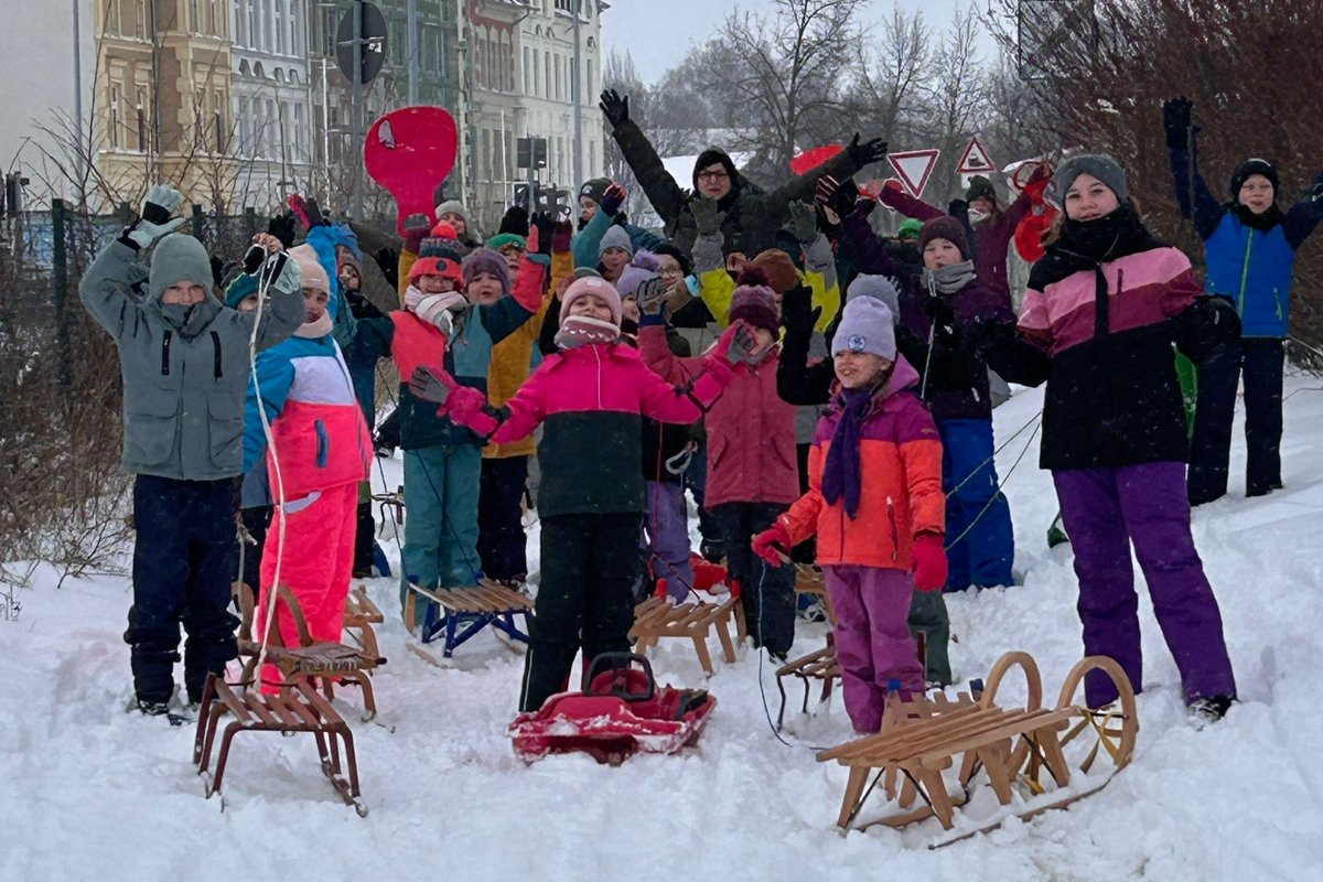 Titelbild für Beitrag: Man muss den Schnee nutzen....