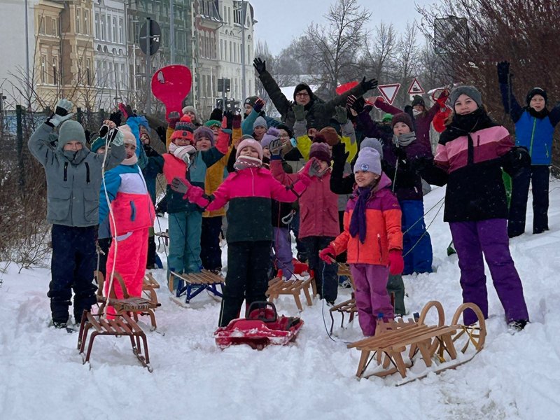 Titelbild für Beitrag: Man muss den Schnee nutzen....