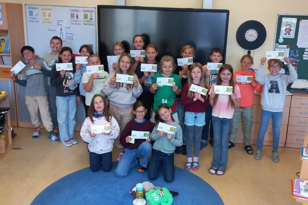 Titelbild für Beitrag: Erfolgreicher Abschluss der Fahrradprüfung